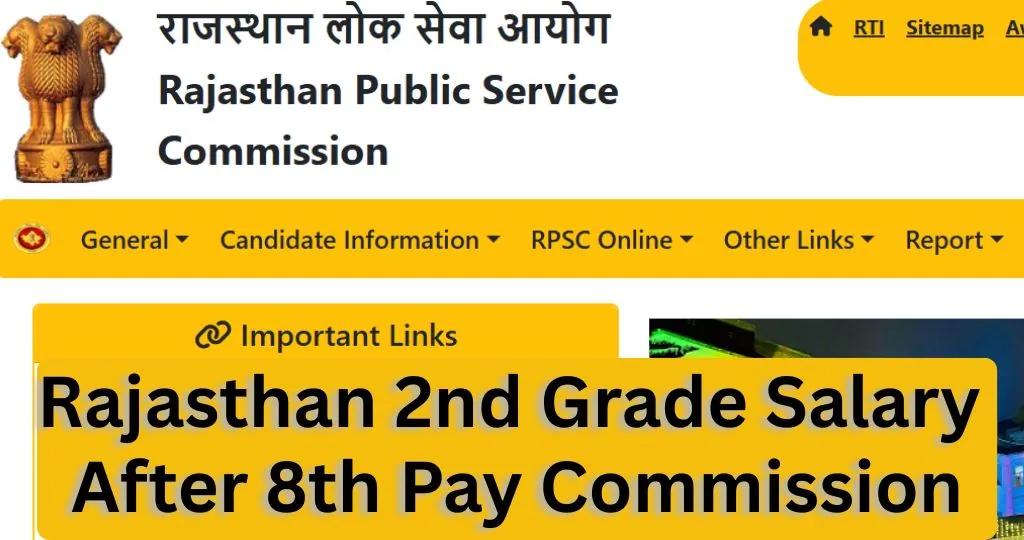 Rajasthan 2nd Grade Salary After 8th Pay Commission