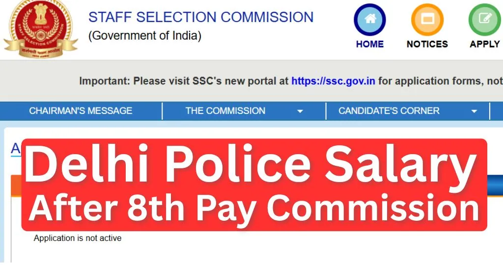 Delhi Police Constable Salary After 8th Pay Commission