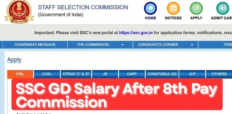 SSC GD Salary After 8th Pay Commission