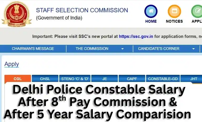 Delhi Police Constable Salary After 8th Pay Commission