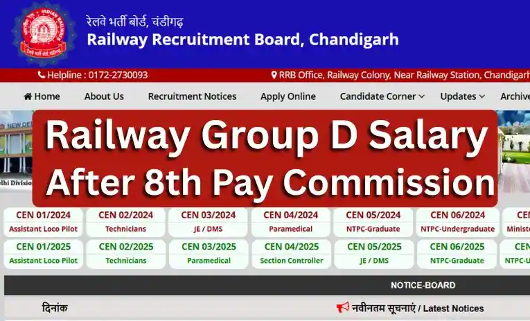 Railway Group D Salary After 8th Pay commission